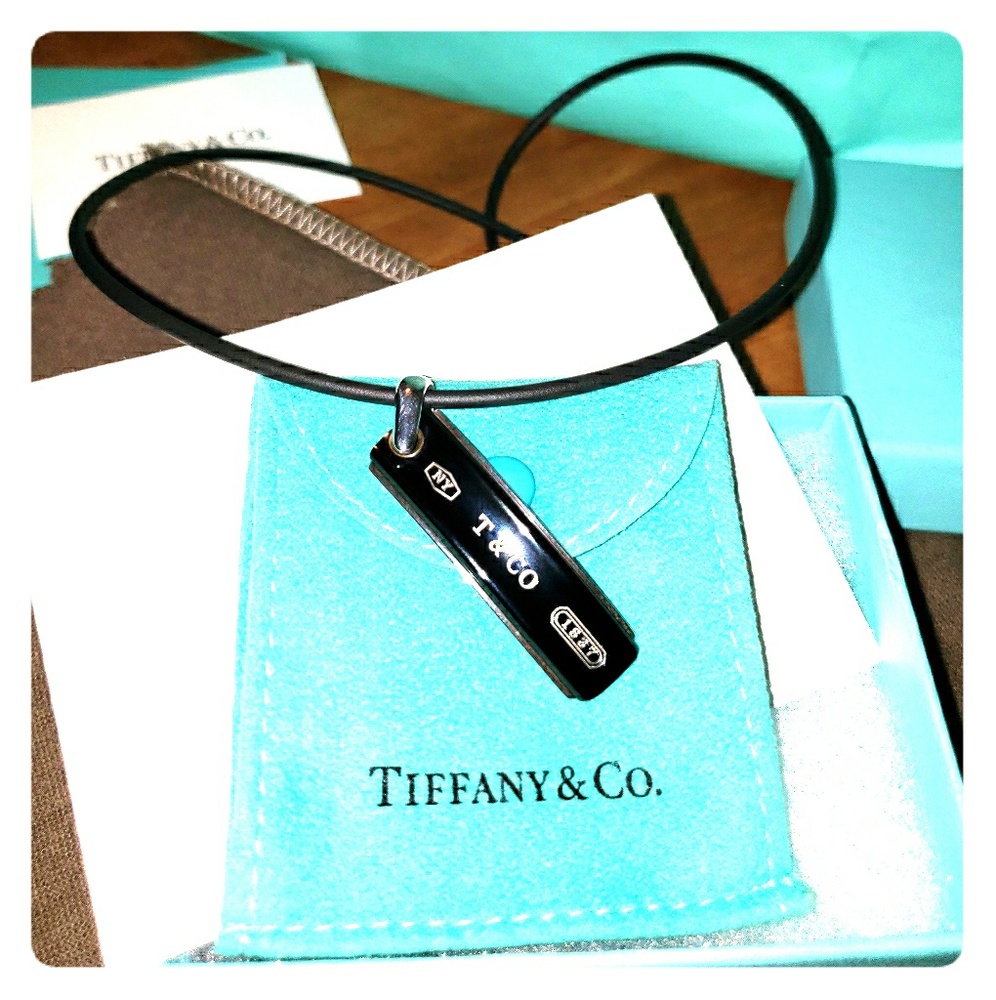 *Tiffany & Co. Necklace w Titanium Pendant
